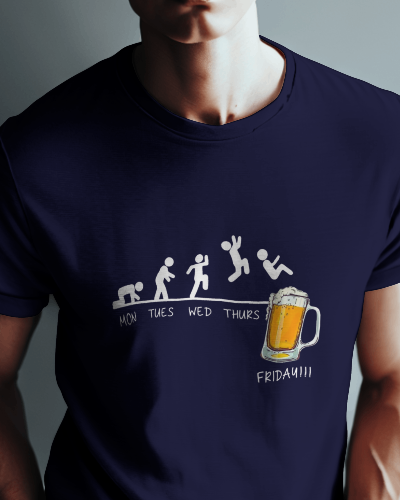 The Friday Finisher Men's Classic Crew T-Shirt | Teeyatra | Abstract
