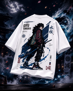 Teeyatra Giyu Tomioka Oversized T-Shirt – White