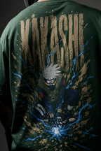 Teeyatra Kakashi Lightning Strike Oversized T-Shirt | ANBU Edition