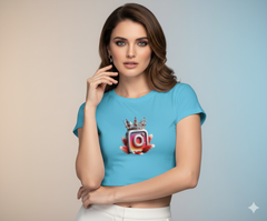 Insta Queen Crop Top | Teeyatra | Abatract