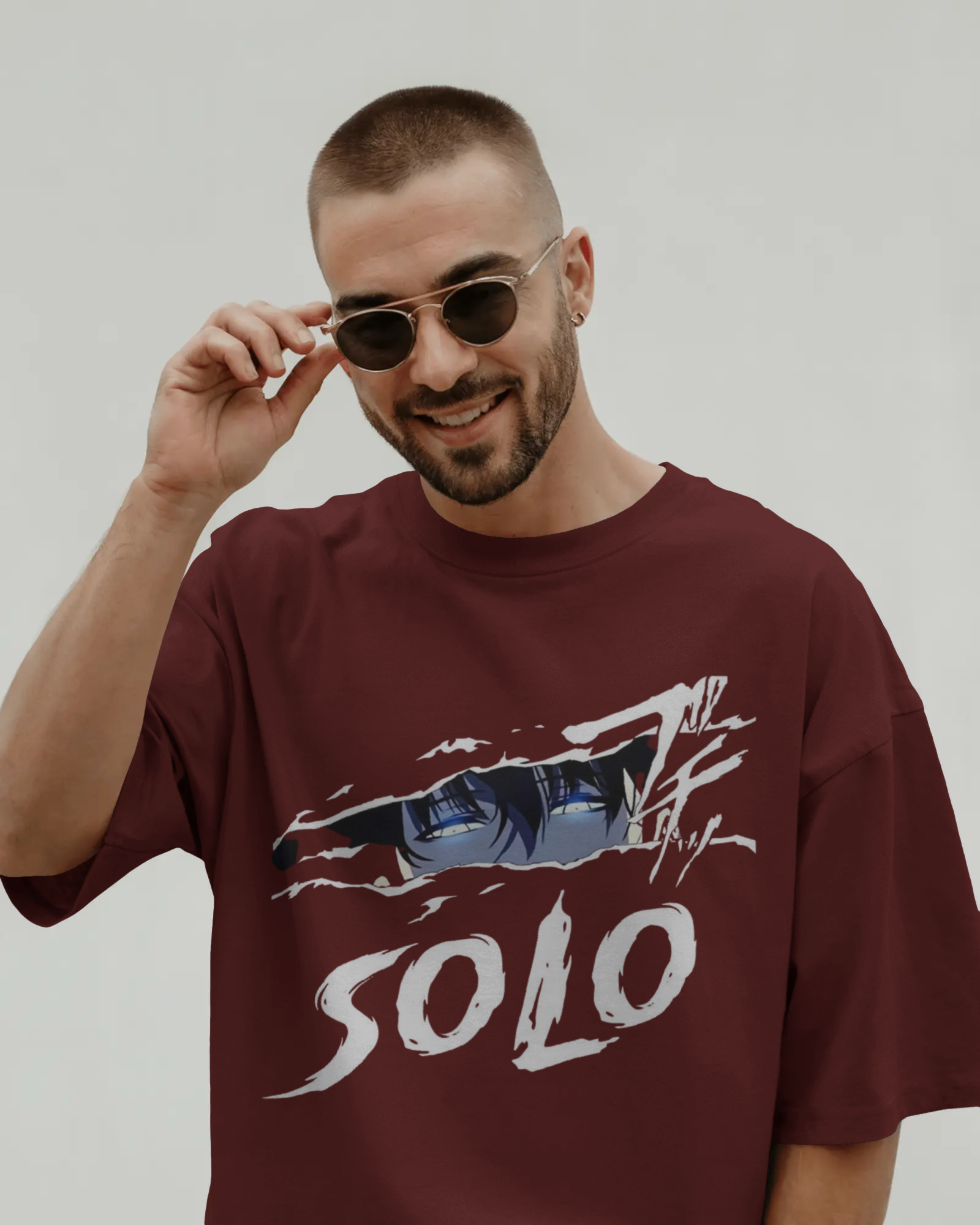 Solo Leveling Sung Jin-woo Men's Oversized Classic T-shirt | Teeyatra | Anime