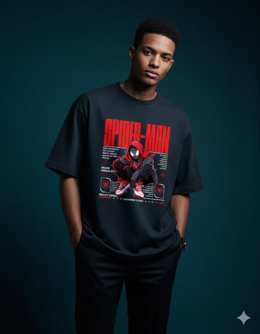 Marvel's Spider-Man: Miles Morales Oversized Classic T-shirt | Teeyatra