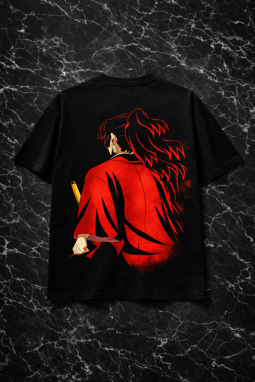 Yoriichi Tsugikuni Oversized T-Shirt – 240 GSM French Terry | Premium Anime Streetwear by TeeYatra