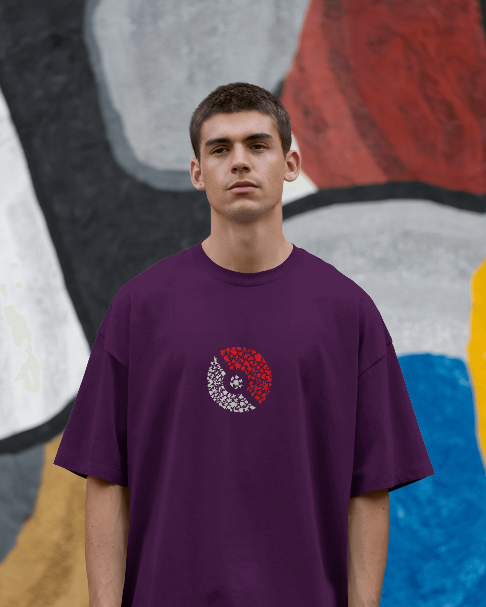 Charmander & Charizard Evolution Men's Oversized Classic T-shirt | Teeyatra | Anime