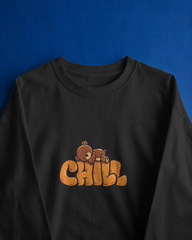 Chill Mode On Men's Full Sleeve T-Shirt | Teeyatra | Cartoon