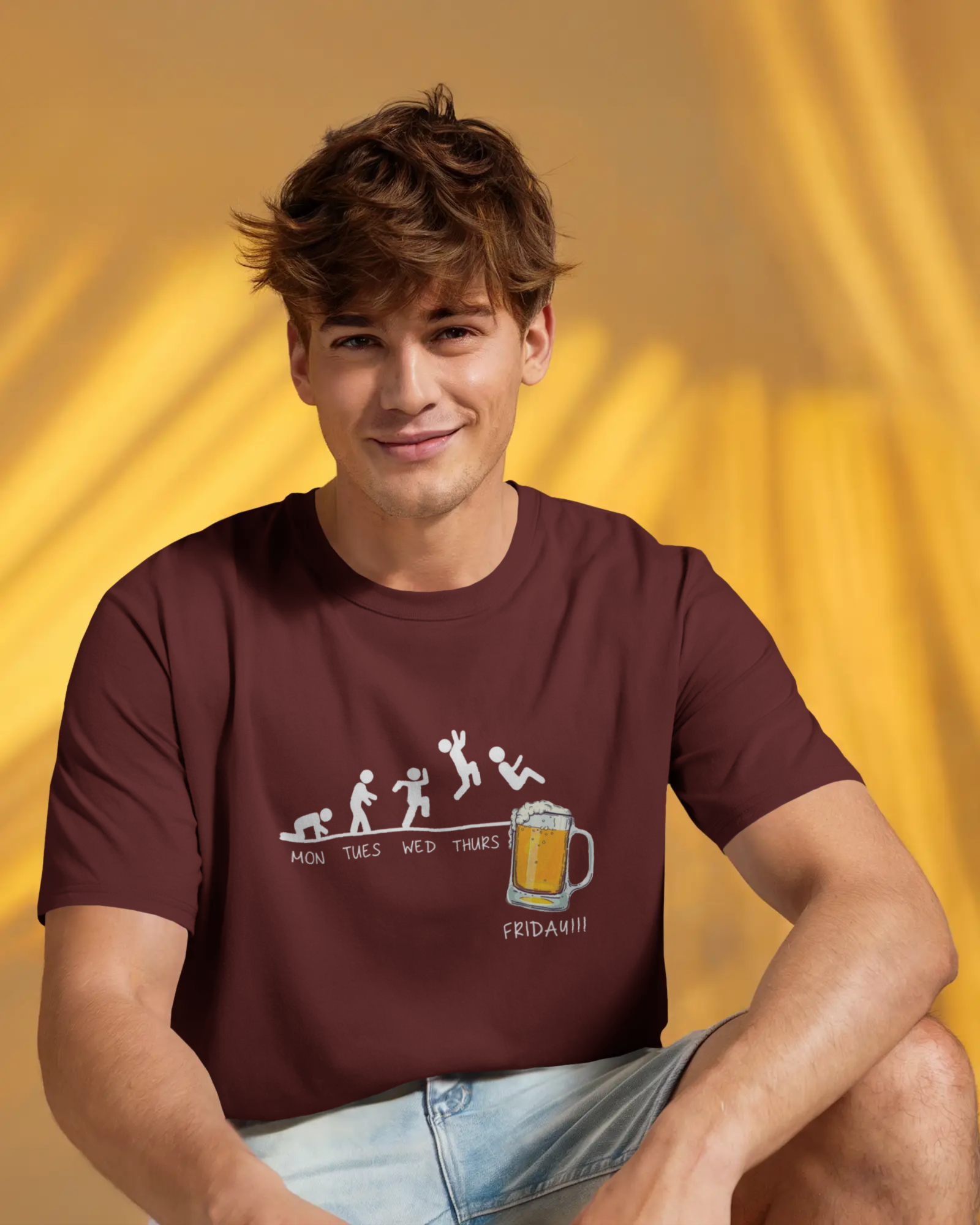 The Friday Finisher Men's Classic Crew T-Shirt | Teeyatra | Abstract