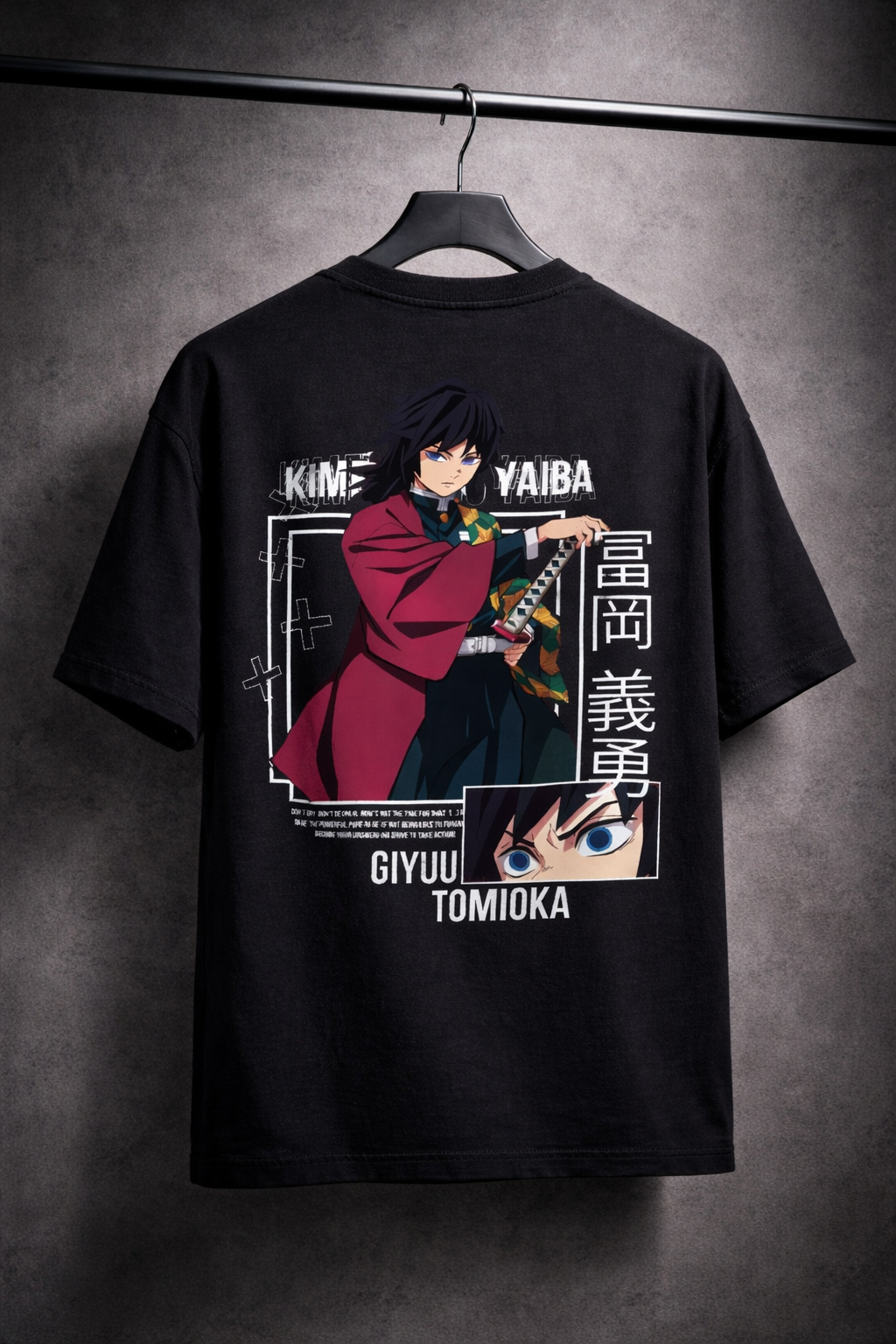 Teeyatra Water Hashira Giyuu Oversized 240 GSM Tee