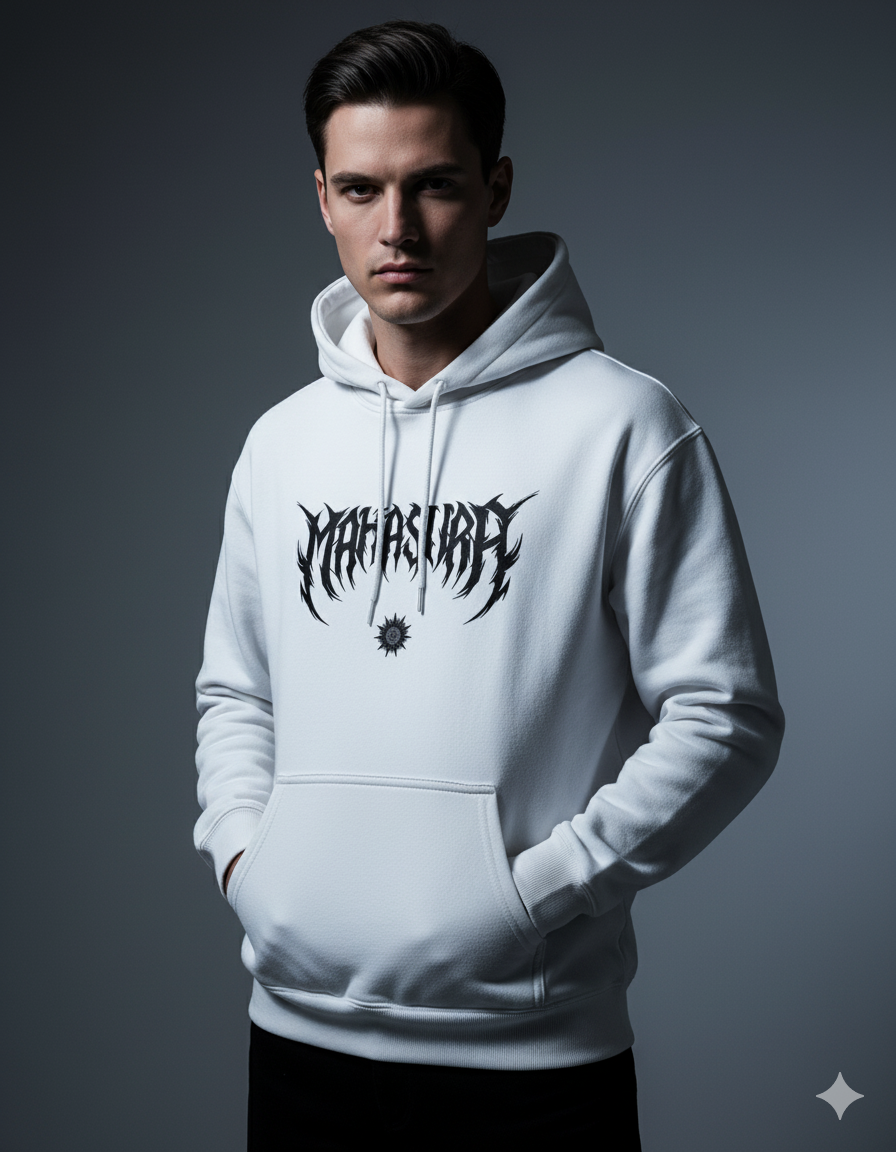 Mahasura Crest Men's Hoodie | Teeyatra | Abstract