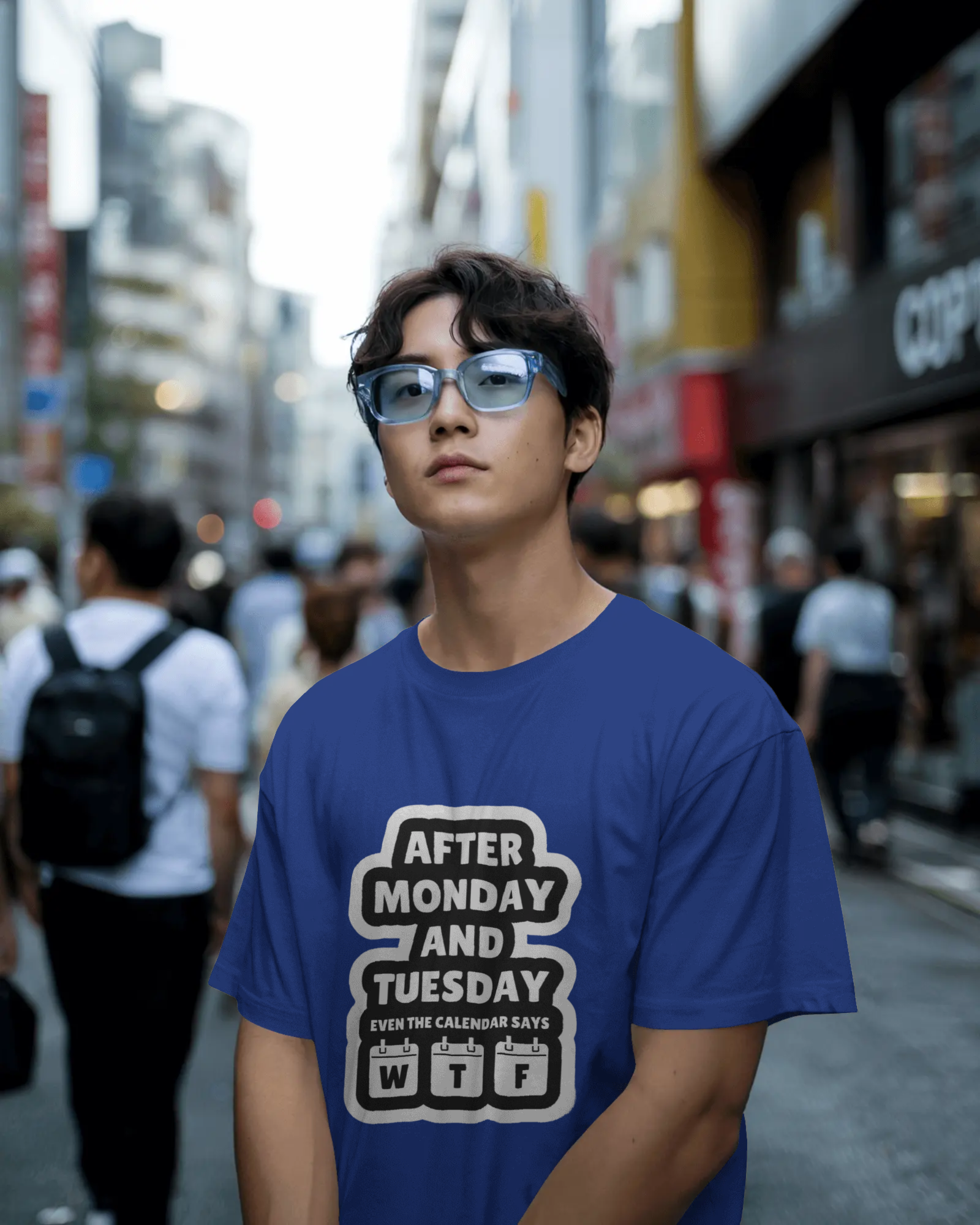 Humorous Work Week Men's Classic Crew T-Shirt | Teeyatra | Abstract