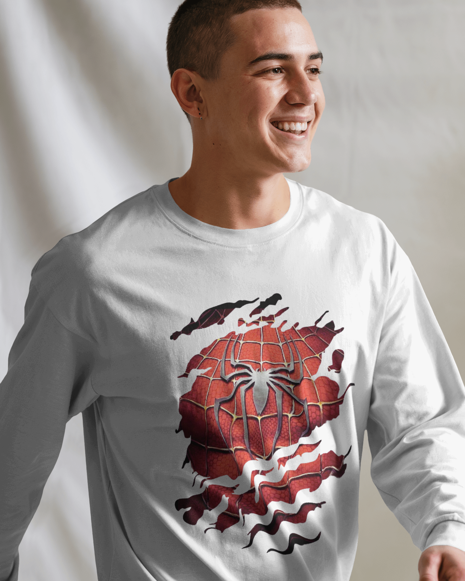 Unleash Your Inner Marvel Spider-Man, Men's Full Sleeve T-Shirt | Teeyatra