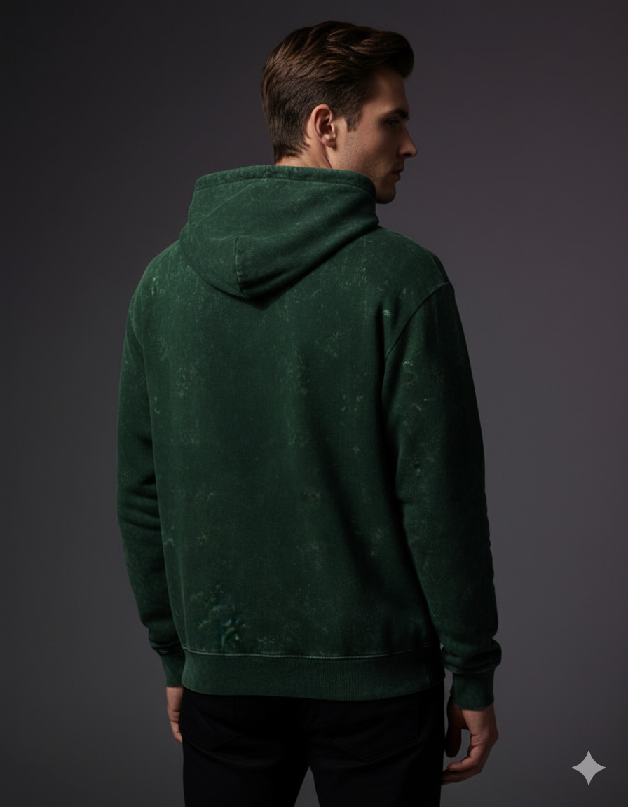 The Effortless Comfort Men's Acid Washed Hoodie | Teeyatra