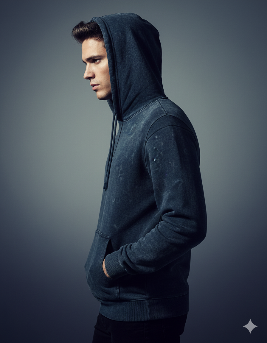 The Effortless Comfort Men's Acid Washed Hoodie | Teeyatra