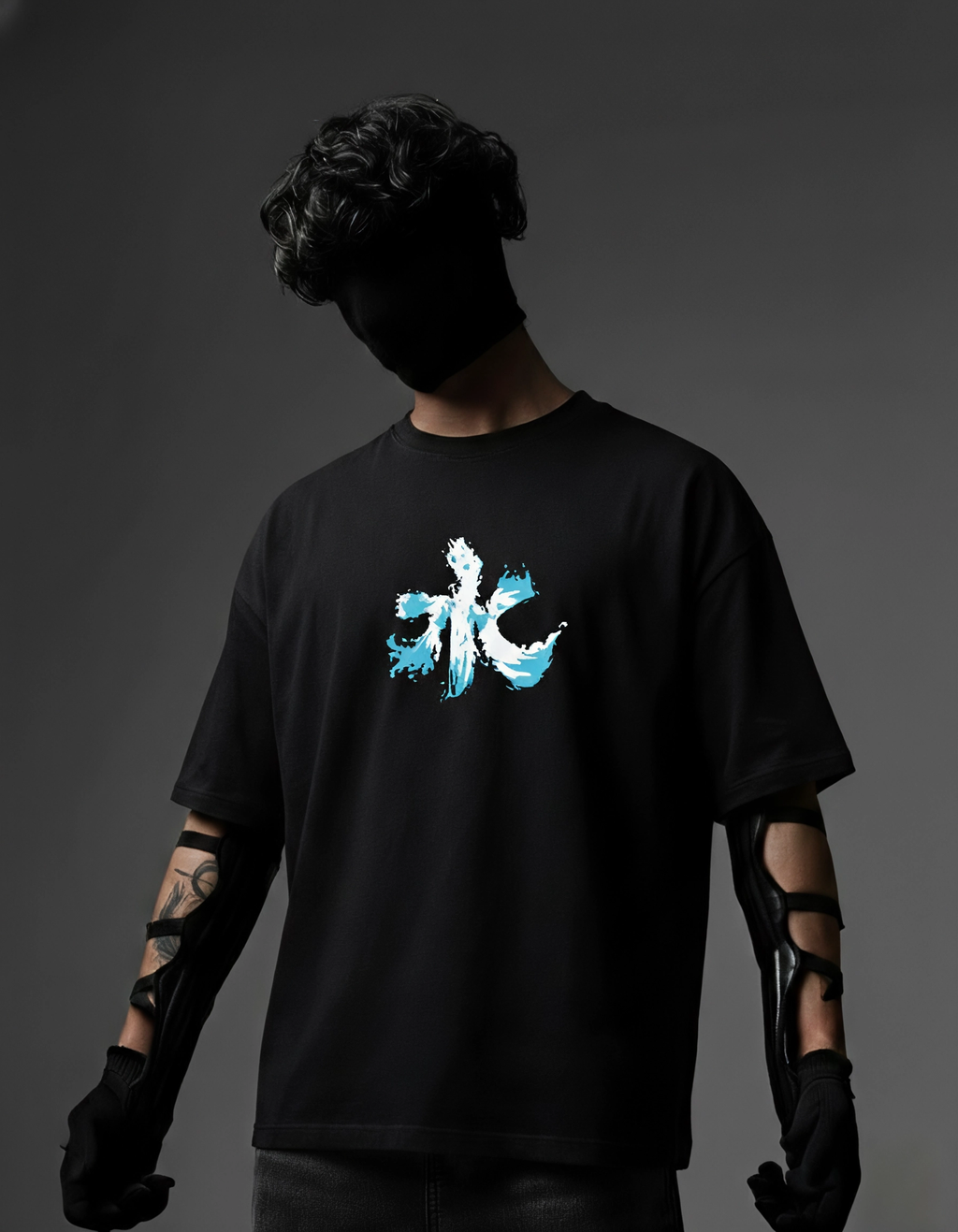 Teeyatra Water Hashira Giyuu Oversized 240 GSM Tee