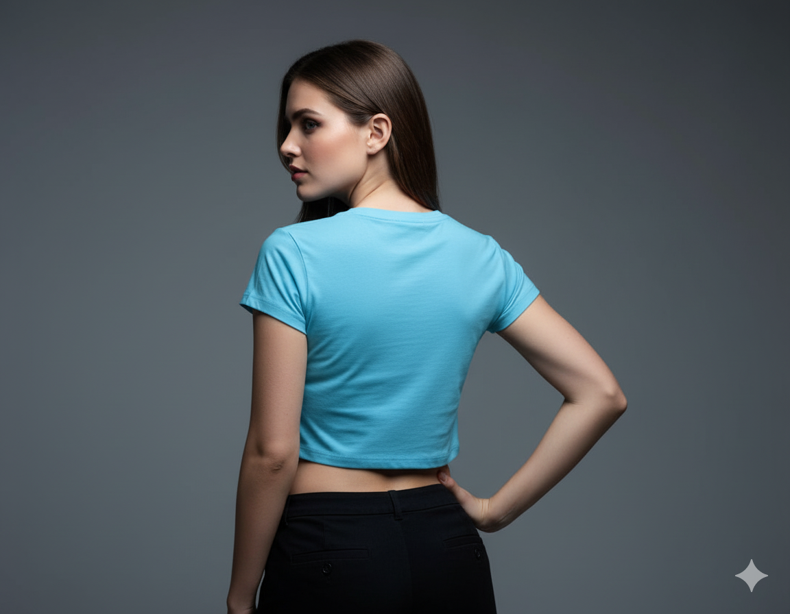 The Fearless Statement Crop Top | Teeyatra | Abstract