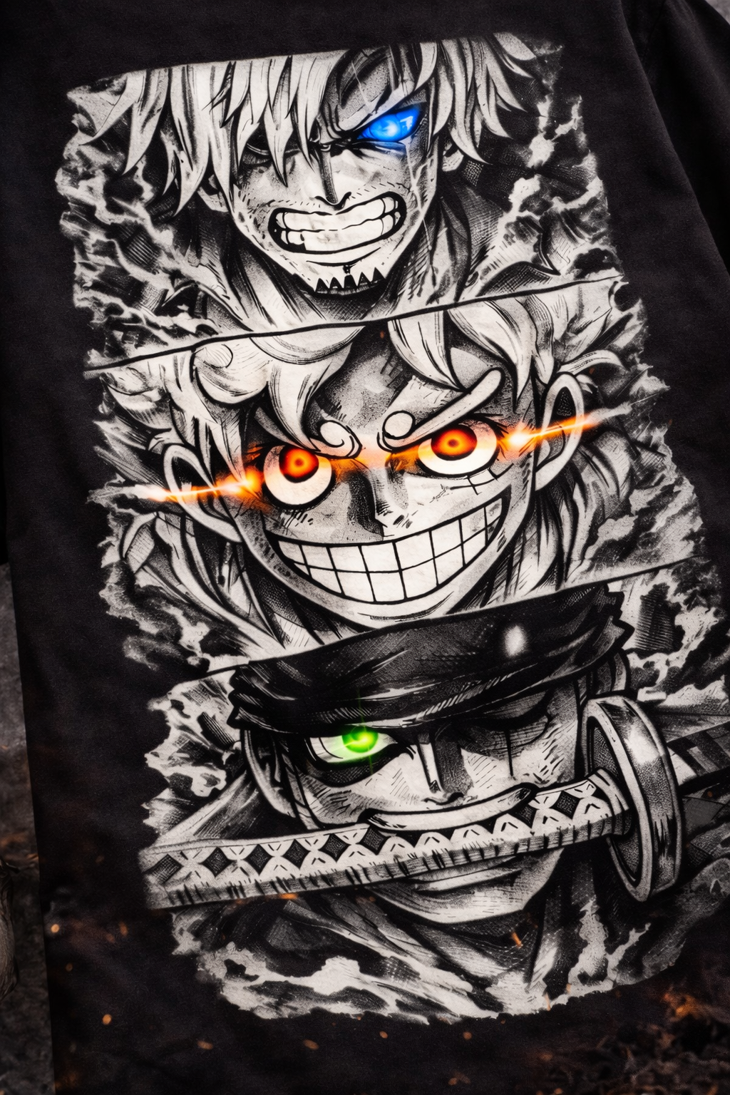 One Piece "King of Pirates" Oversized T-Shirt – 240 GSM French Terry