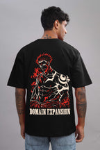 Domain Expansion Anime Oversized T-Shirt – 240 GSM French Terry | Premium DTF Back Print | Unisex Streetwear