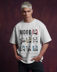 Panda-monium Cartoon Mood Oversized Standard T-Shirt | Teeyatra | Abstract