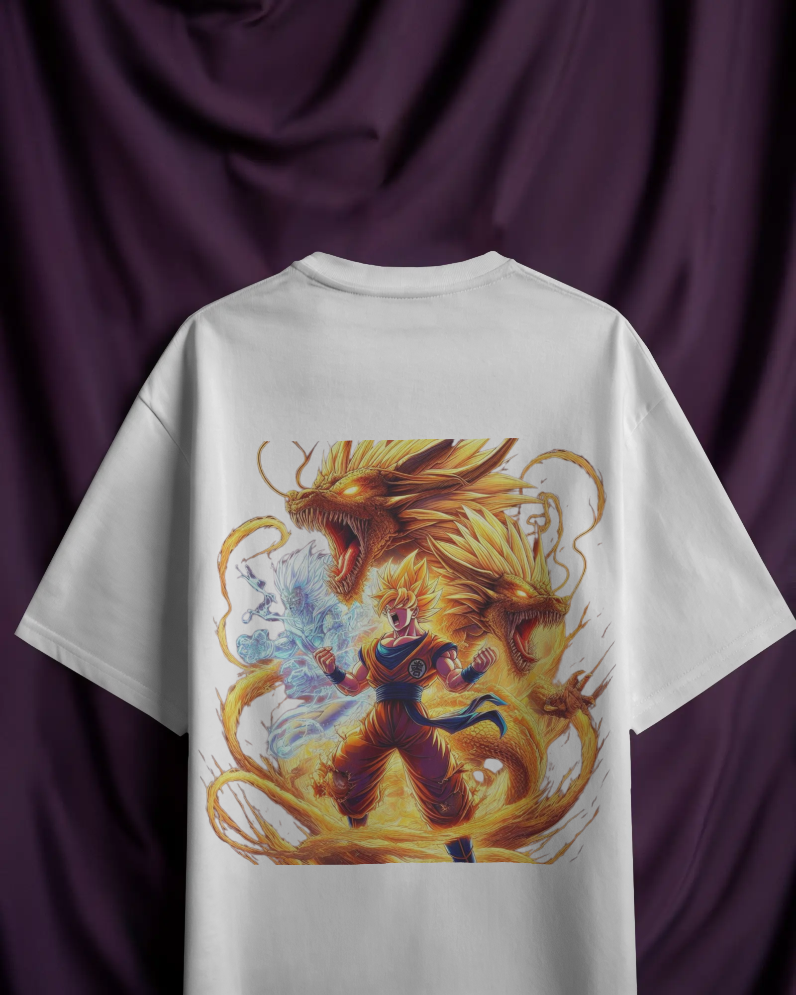 Dragon Ball Z Ladies Oversized Anime T-Shirt - Premium DBZ Tee | TEEYATRA
