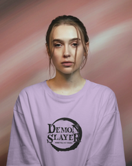 Tanjiro Kamado Ladies Terry Oversized Tee | Demon Slayer  | Teeyatra | Anime