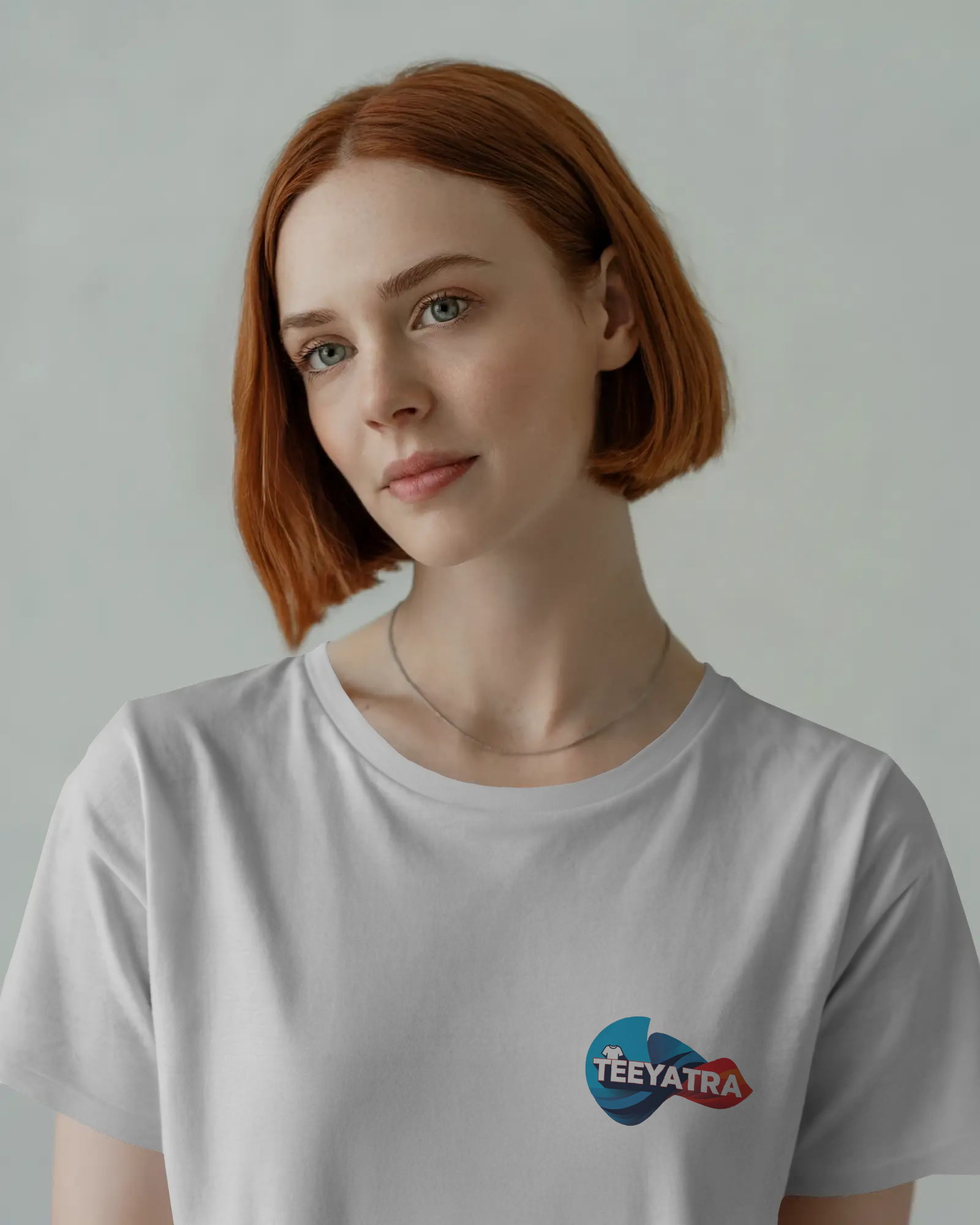 TEEYATRA Logo Ladies Classic Crew T-Shirt | Teeyatra