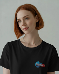TEEYATRA Logo Ladies Classic Crew T-Shirt | Teeyatra