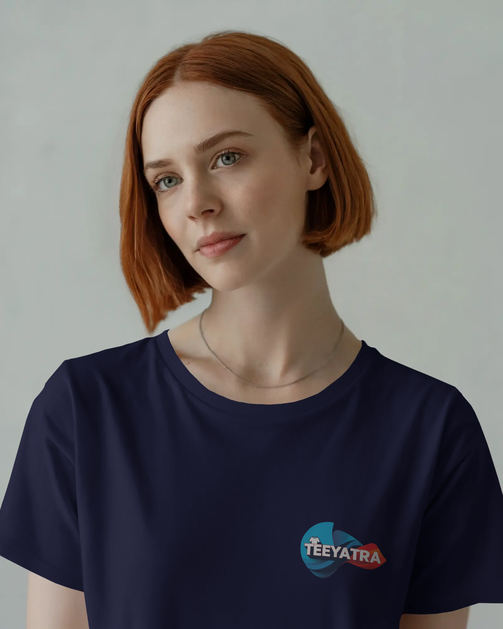 TEEYATRA Logo Ladies Classic Crew T-Shirt | Teeyatra