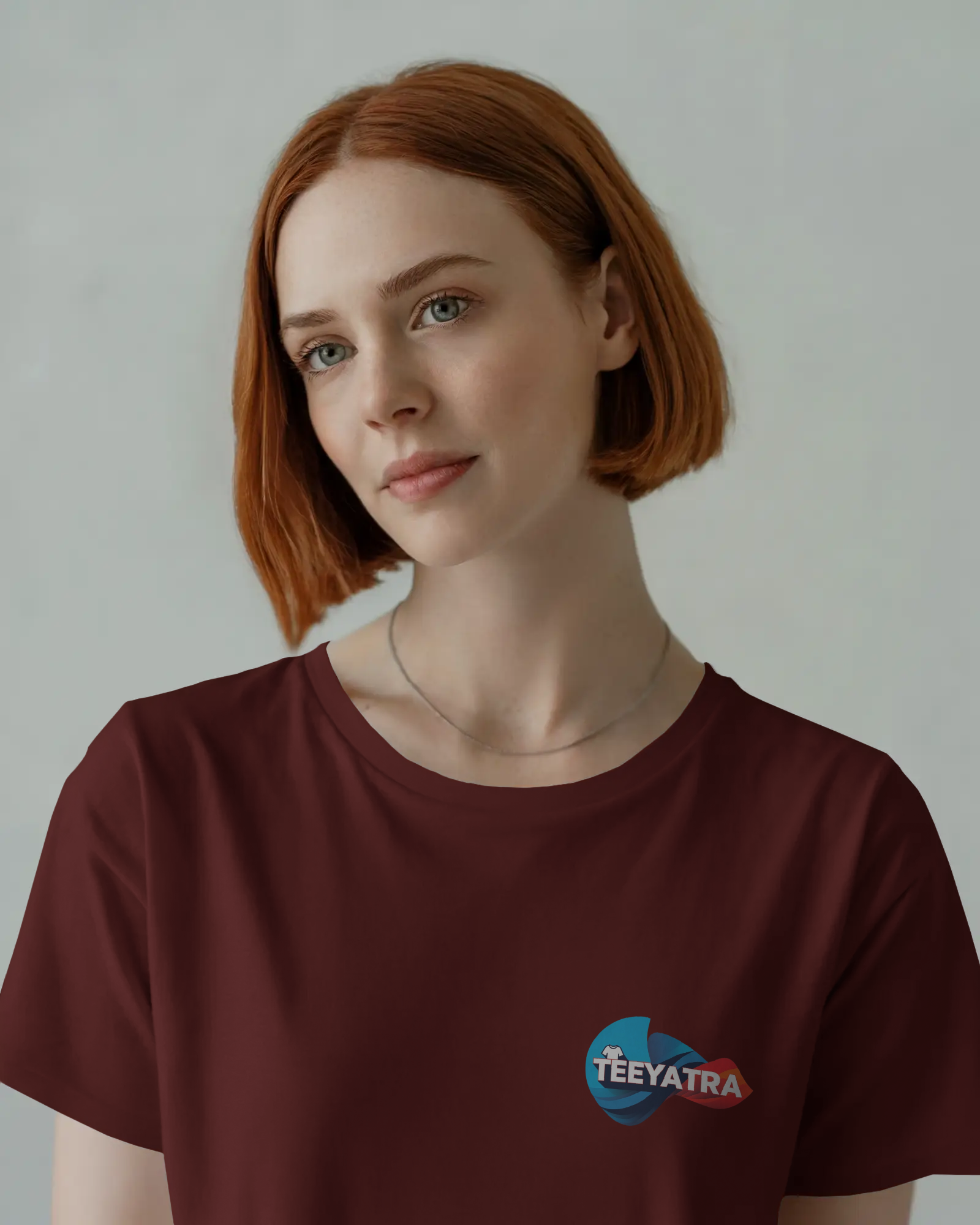 TEEYATRA Logo Ladies Classic Crew T-Shirt | Teeyatra