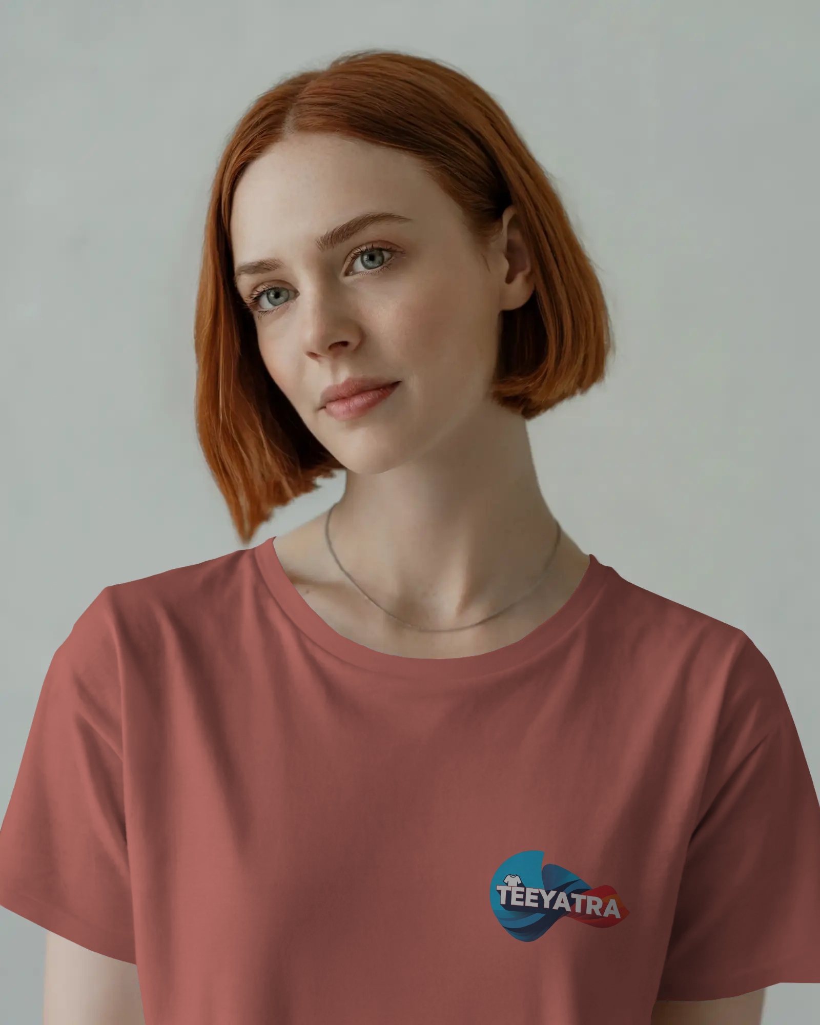 TEEYATRA Logo Ladies Classic Crew T-Shirt | Teeyatra