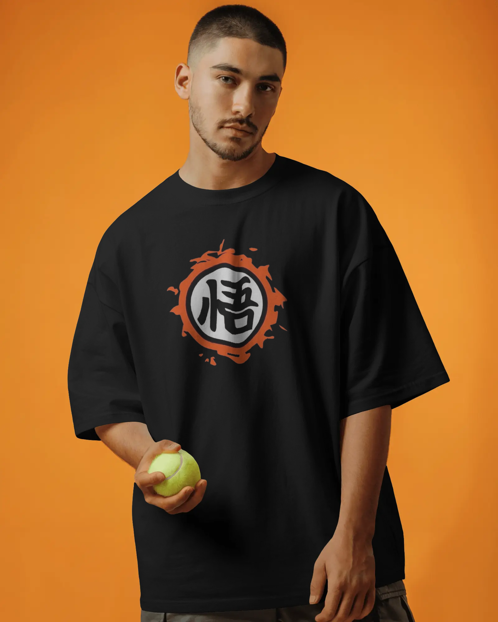 Dragon Ball Z: Urban Saiyan Edition – Premium 240 GSM Heavyweight Oversized T-Shirt