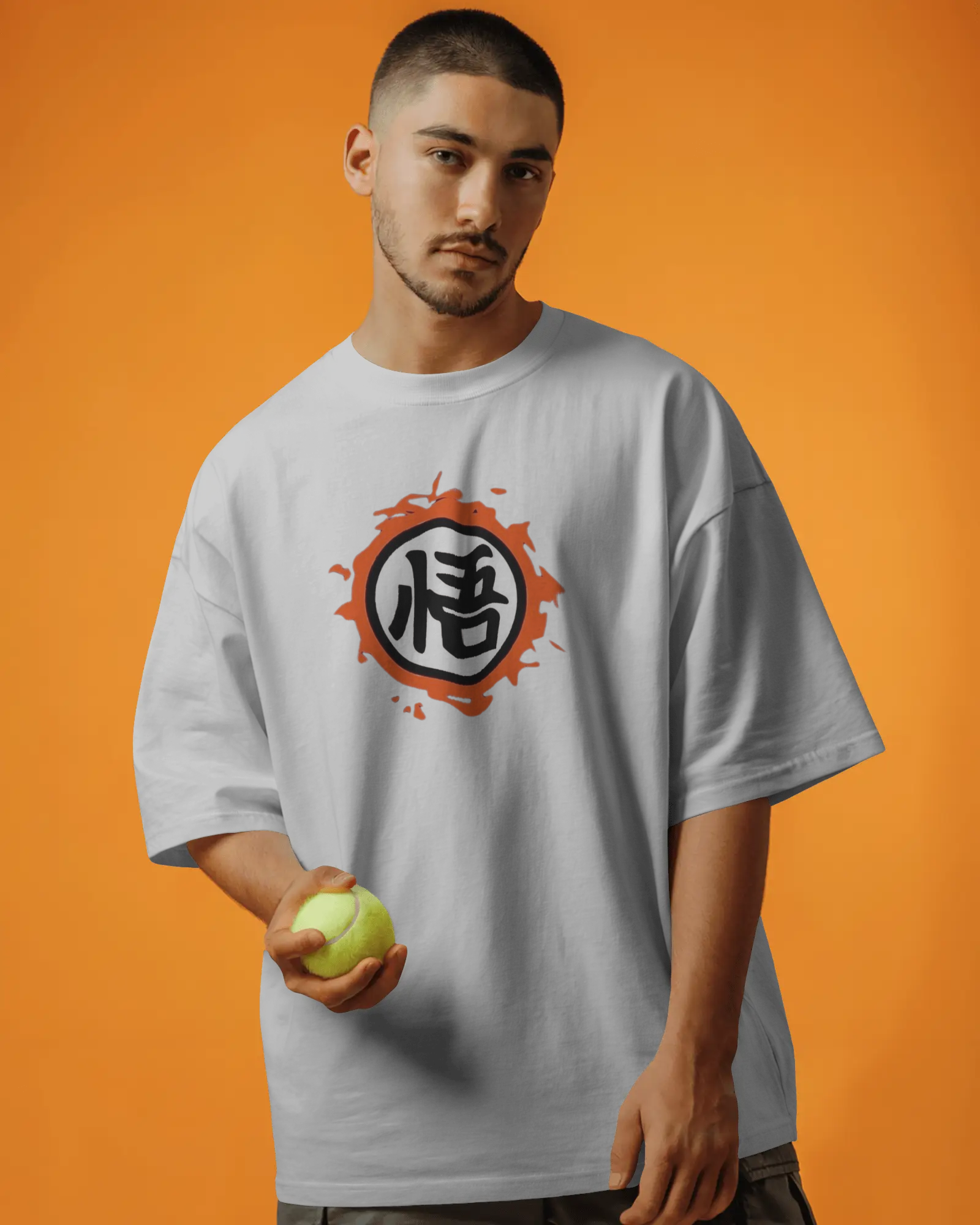 Dragon Ball Z: Urban Saiyan Anime Men's Oversized Classic T-shirt | Teeyatra