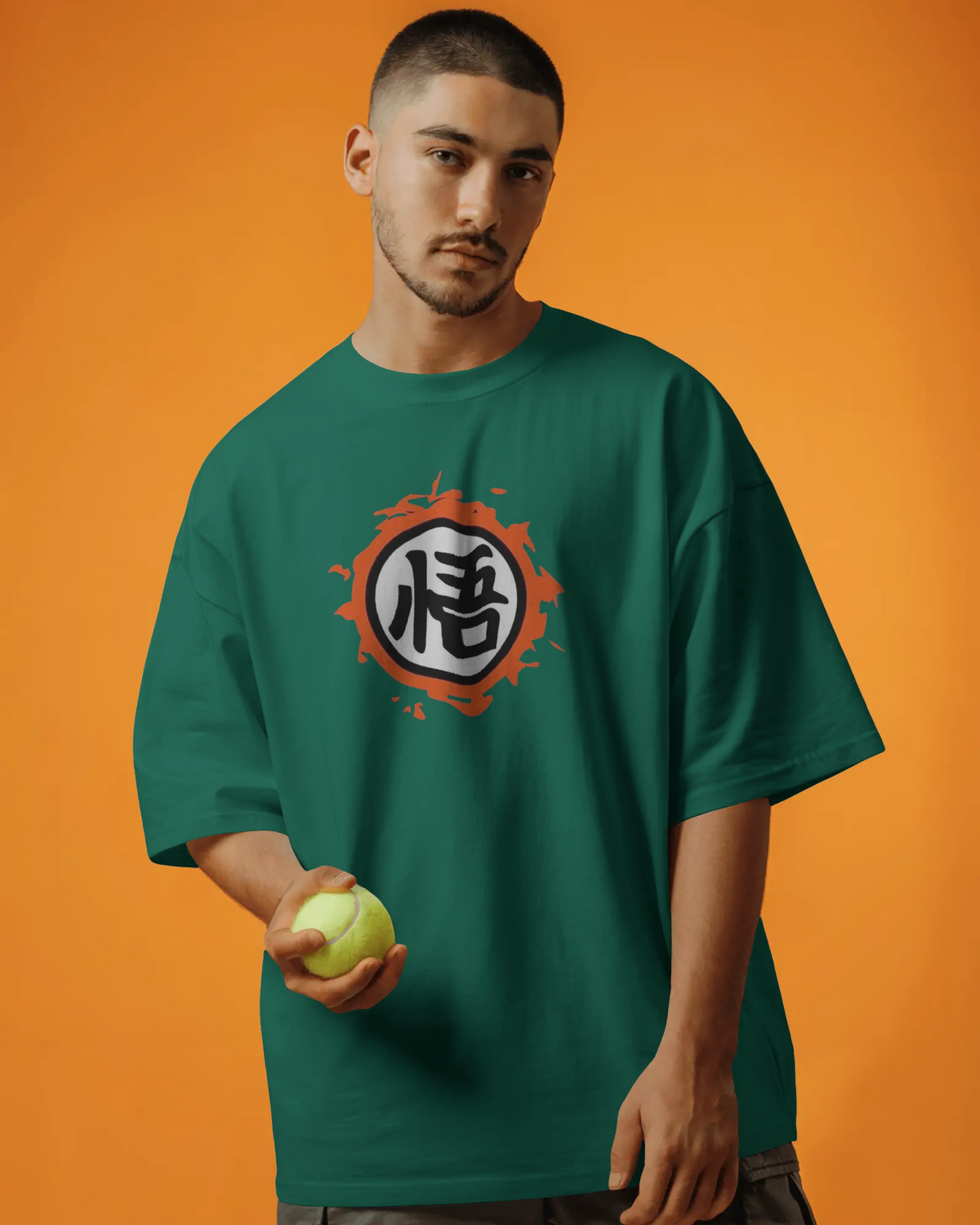 Dragon Ball Z: Urban Saiyan Anime Men's Oversized Classic T-shirt | Teeyatra