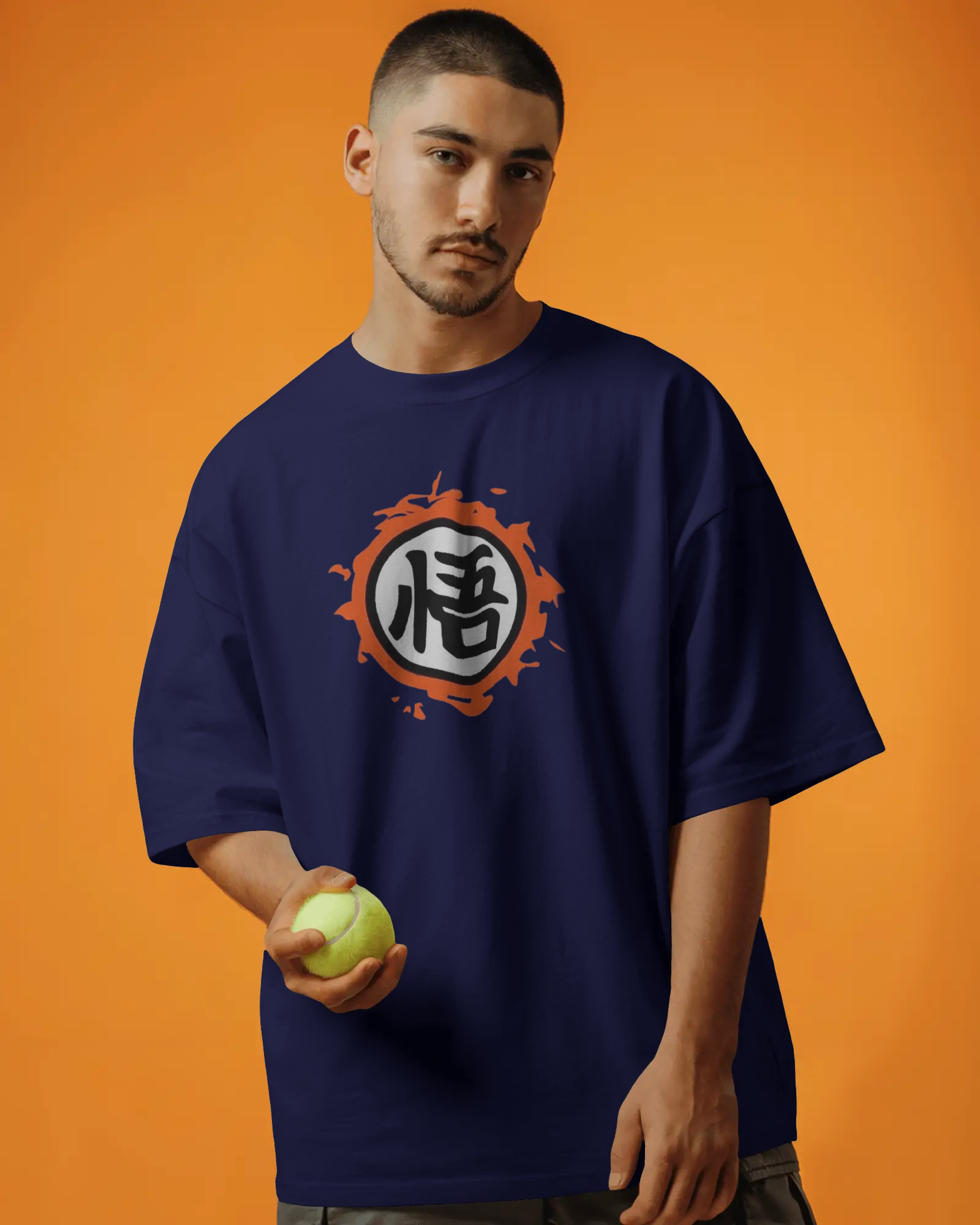 Dragon Ball Z: Urban Saiyan Anime Men's Oversized Classic T-shirt | Teeyatra