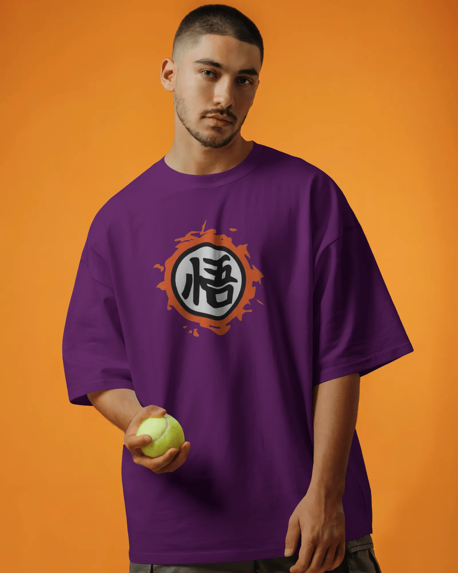 Dragon Ball Z: Urban Saiyan Anime Men's Oversized Classic T-shirt | Teeyatra