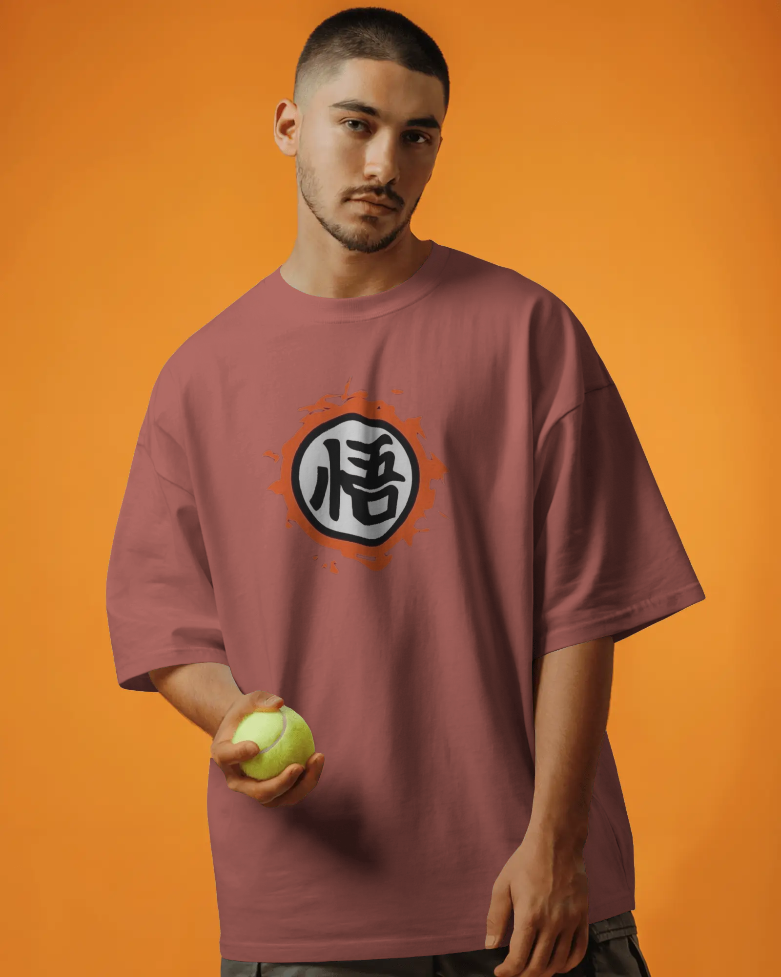 Dragon Ball Z: Urban Saiyan Anime Men's Oversized Classic T-shirt | Teeyatra