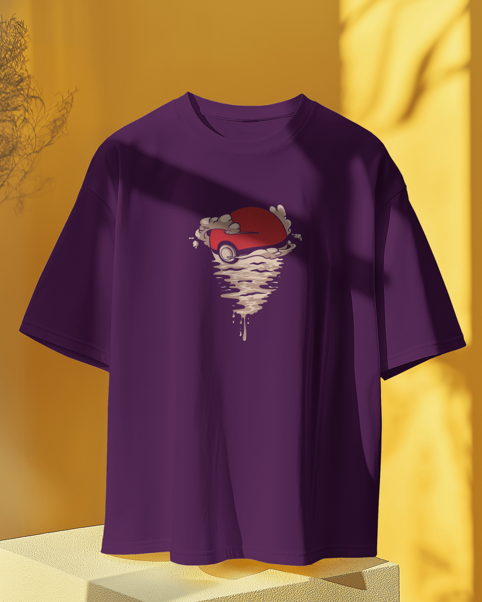 Naruto X Pokémon Crossover Men's Oversized Classic T-shirt | Teeyatra | Anime
