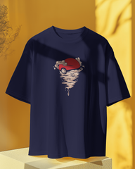 Naruto X Pokémon Crossover Men's Oversized Classic T-shirt | Teeyatra | Anime