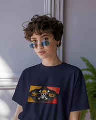 Swordsman & Captain: A One Piece Saga Ladies Oversized Classic T-shirt | Teeyatra | Anime