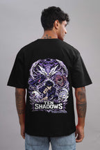 Ten Shadows Anime Oversized T-Shirt – 240 GSM French Terry | Premium DTF Back Print | Unisex Streetwear