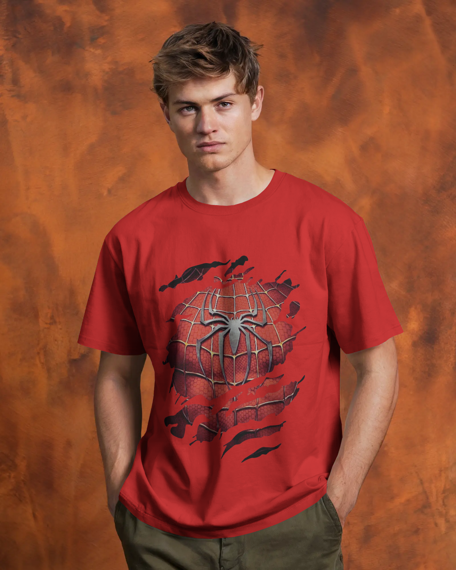 Unleash Your Inner Marvel Spider-Man Men's Classic Crew T-Shirt | Teeyatra