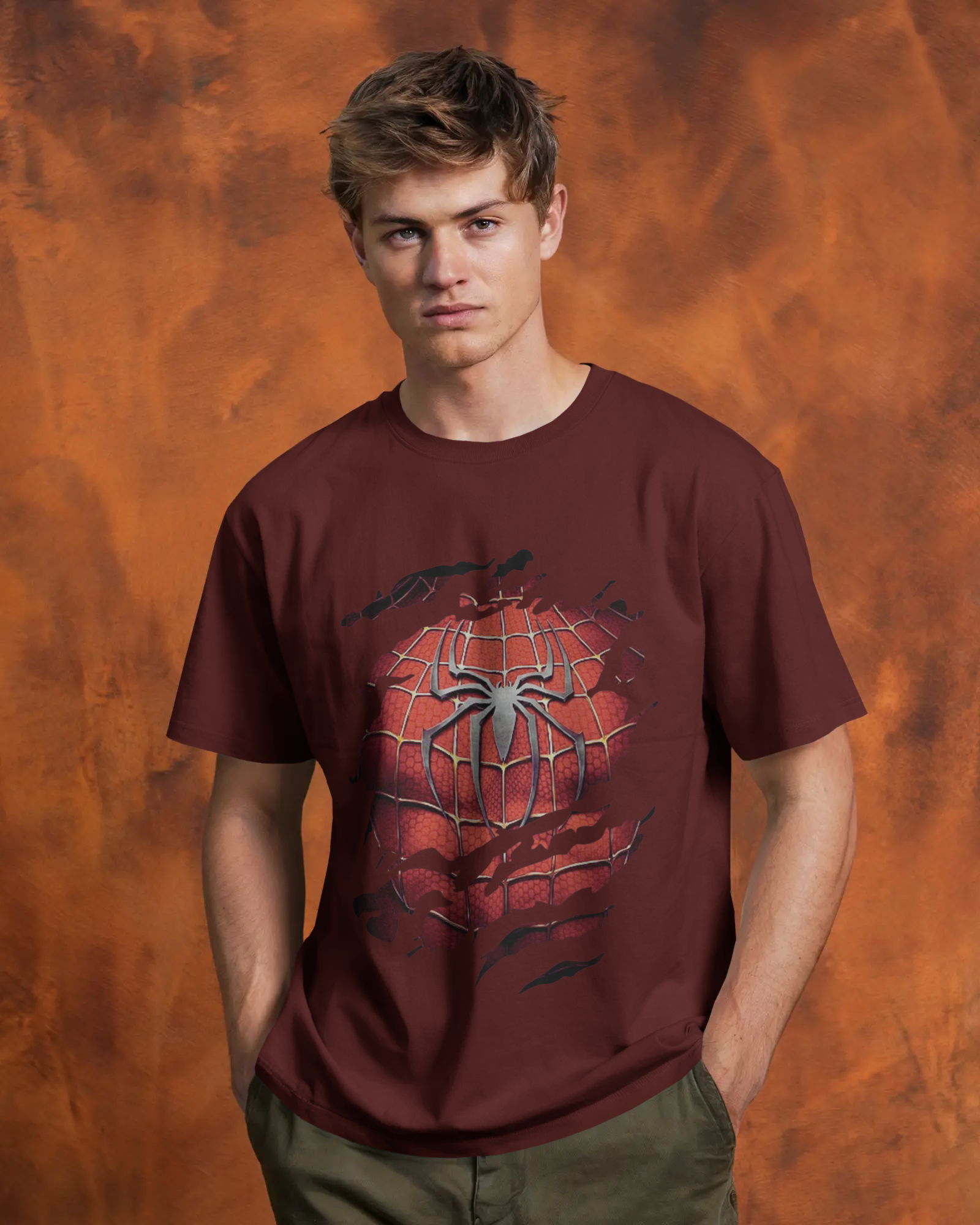 Unleash Your Inner Marvel Spider-Man Men's Classic Crew T-Shirt | Teeyatra