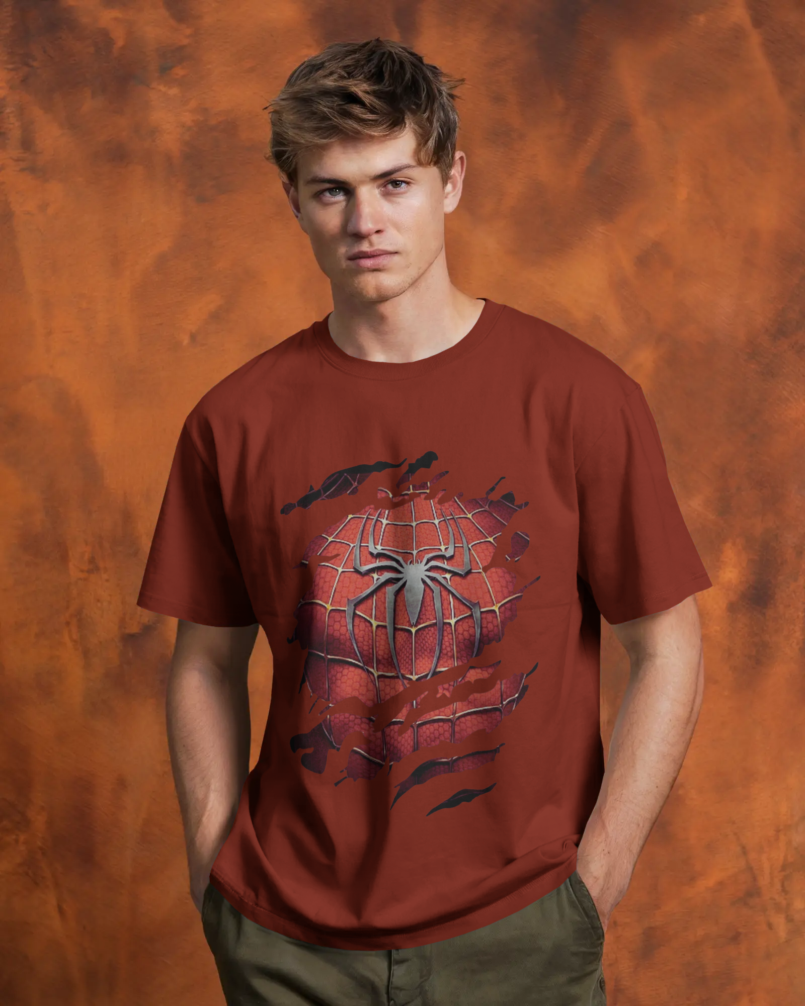 Unleash Your Inner Marvel Spider-Man Men's Classic Crew T-Shirt | Teeyatra