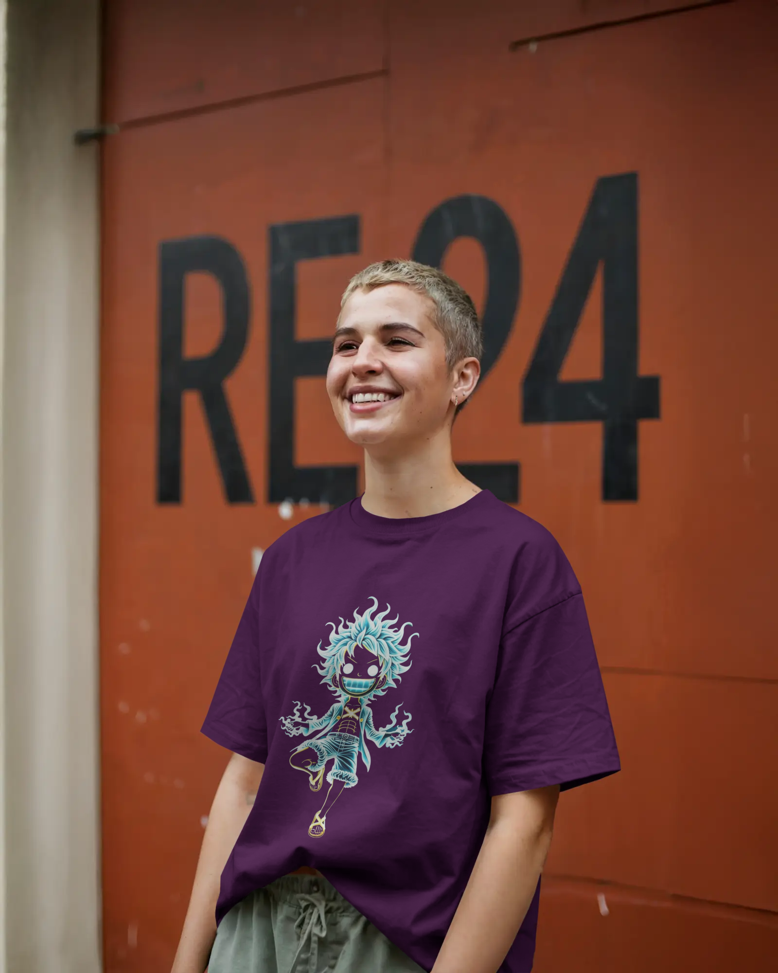 Unleashed Joy Boy Unisex Oversized Classic T-shirt | Teeyatra | Anime