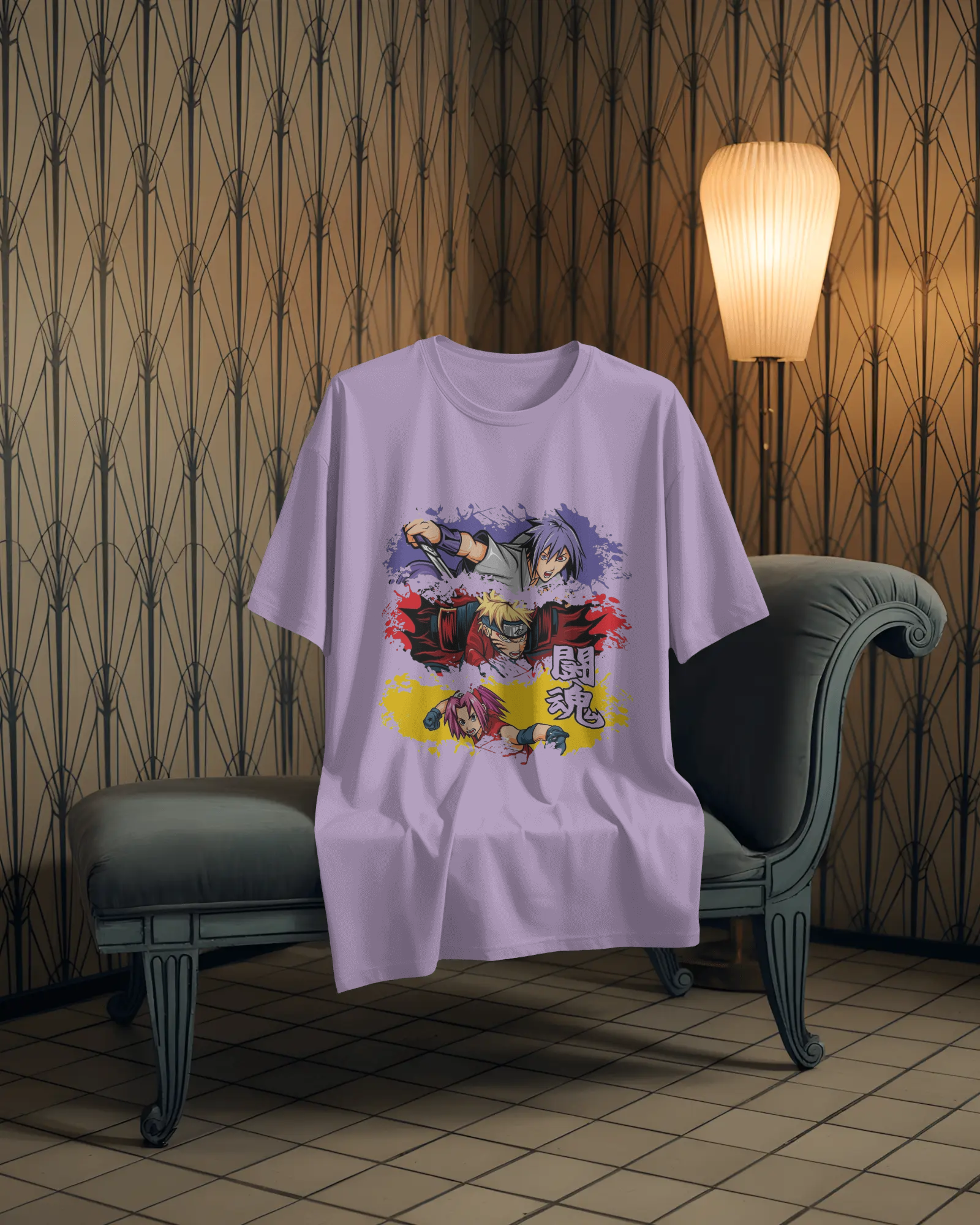 The Shinobi Trio Anime Men's Oversized Classic T-Shirt | Teeyatra