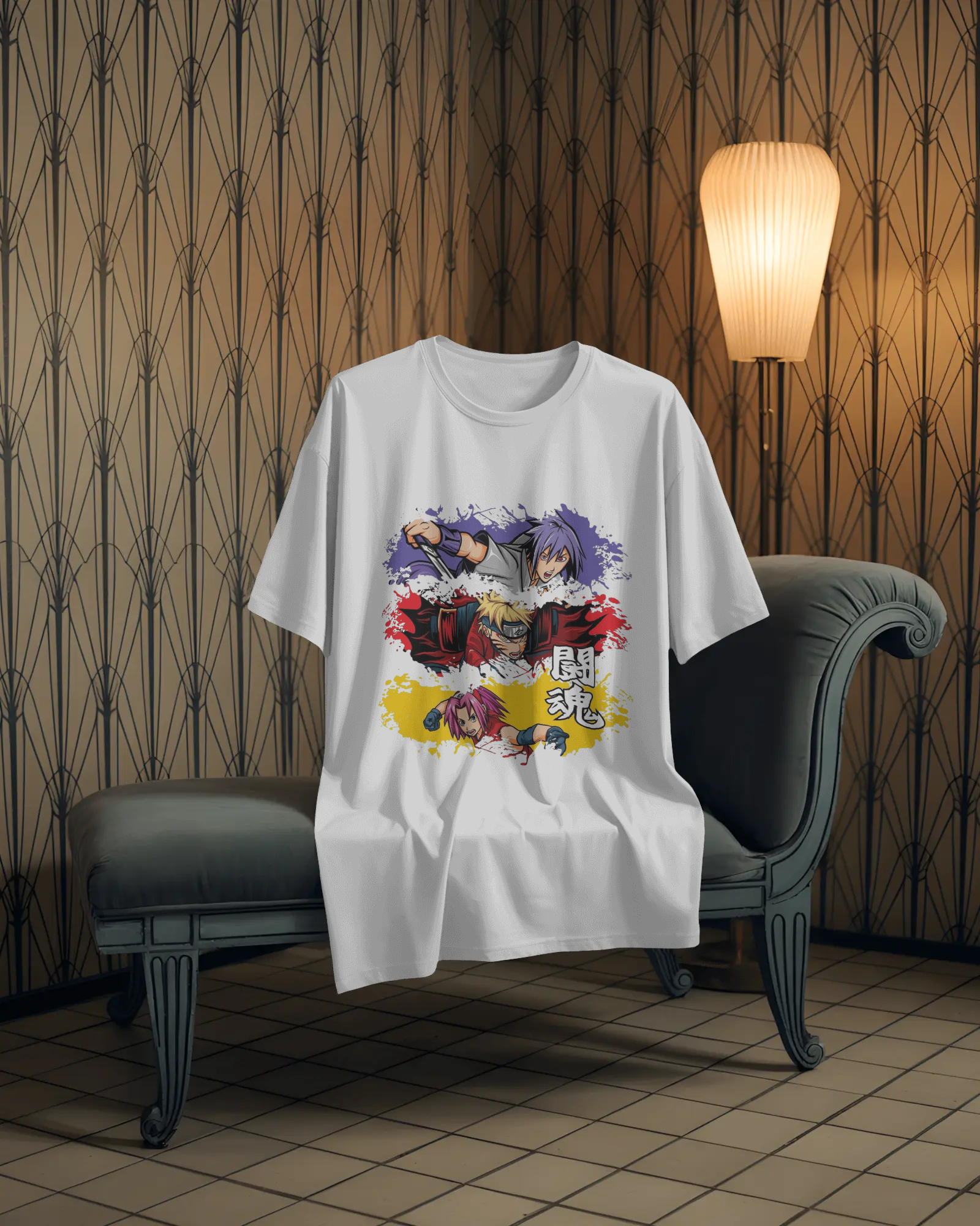 The Shinobi Trio Anime Men's Oversized Classic T-Shirt | Teeyatra
