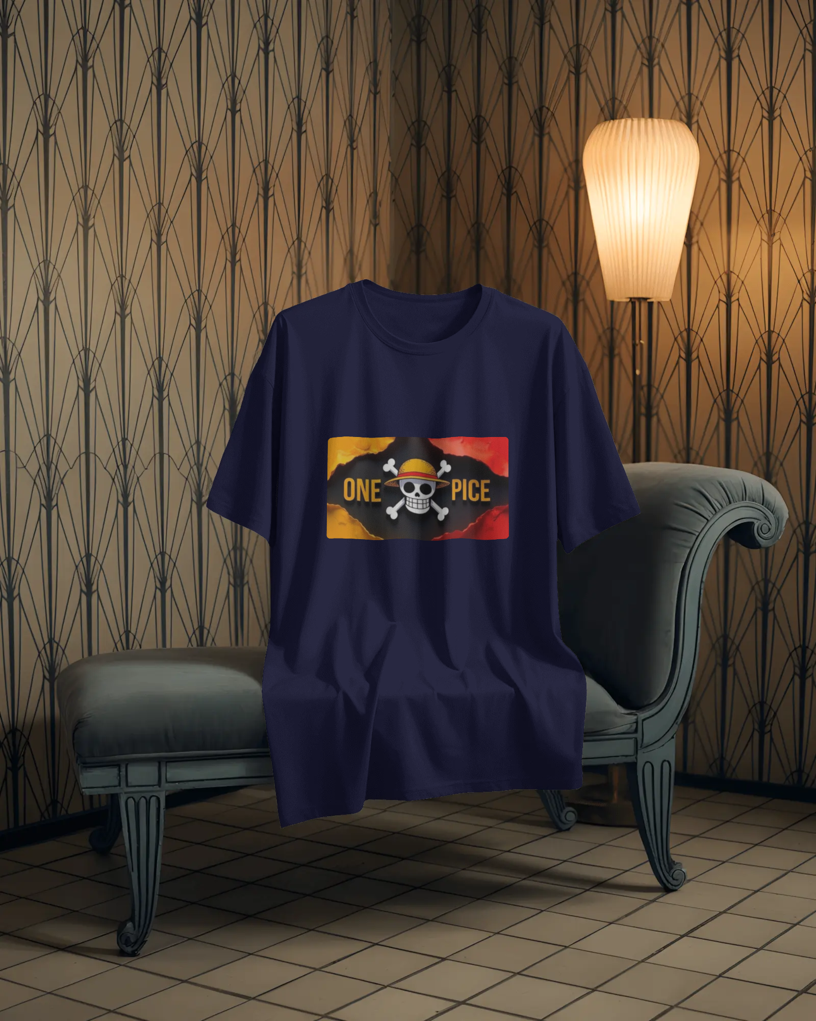 Swordsman & Captain: A One Piece Saga Men's Oversized Classic T-shirt | Teeyatra | Anime