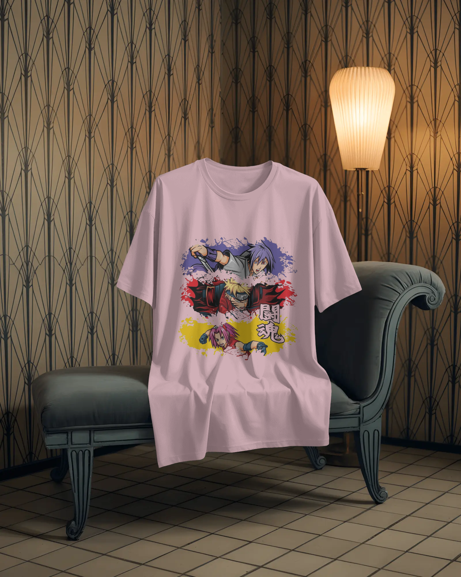 The Shinobi Trio Anime Men's Oversized Classic T-Shirt | Teeyatra