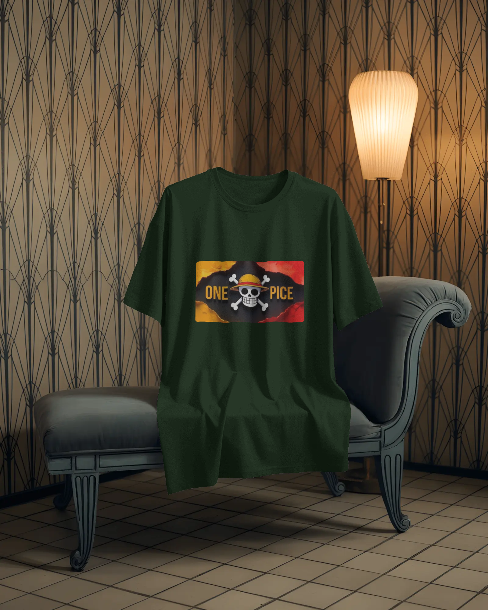 Swordsman & Captain: A One Piece Saga Men's Oversized Classic T-shirt | Teeyatra | Anime