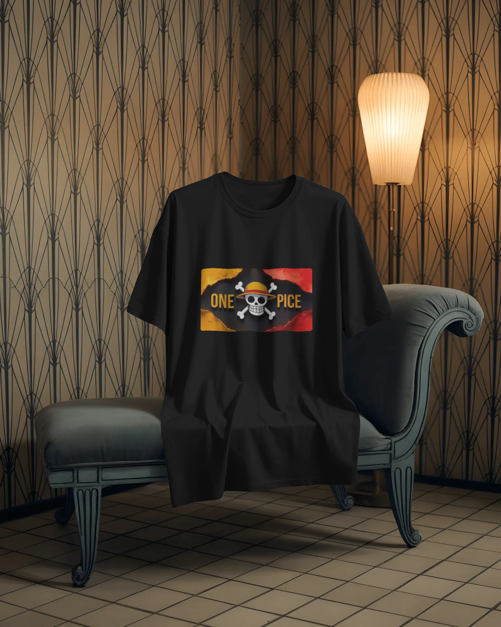 Swordsman & Captain: A One Piece Saga Men's Oversized Classic T-shirt | Teeyatra | Anime