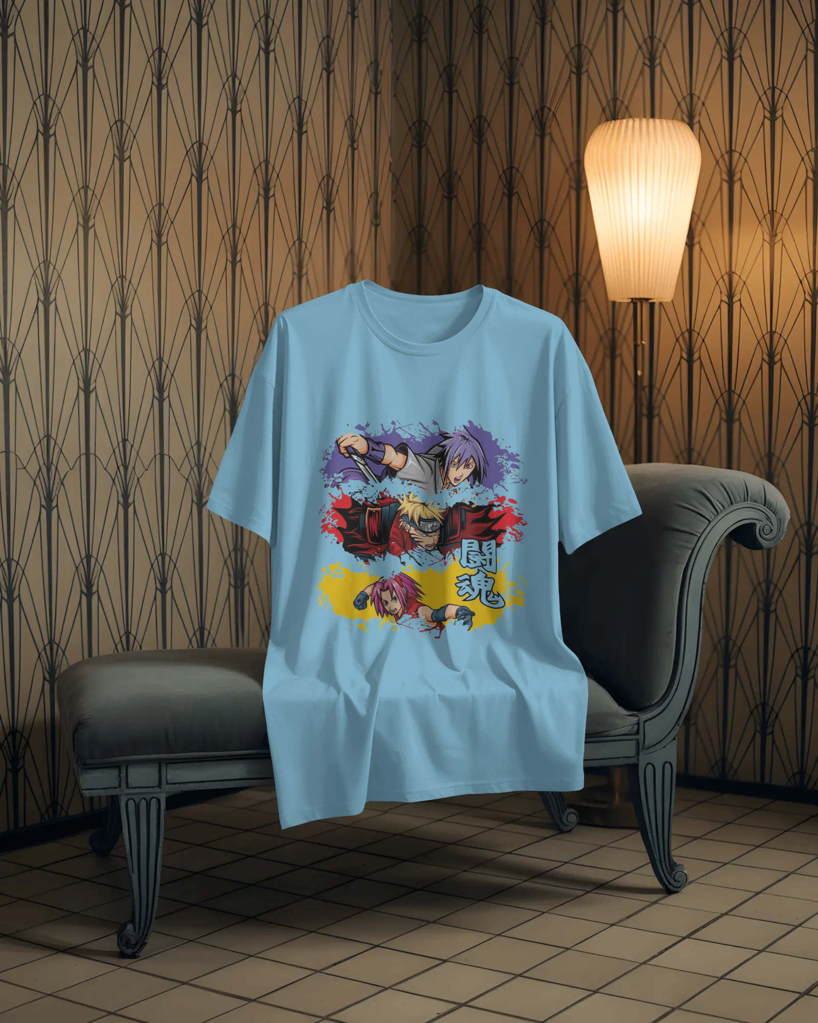 The Shinobi Trio Anime Men's Oversized Classic T-Shirt | Teeyatra