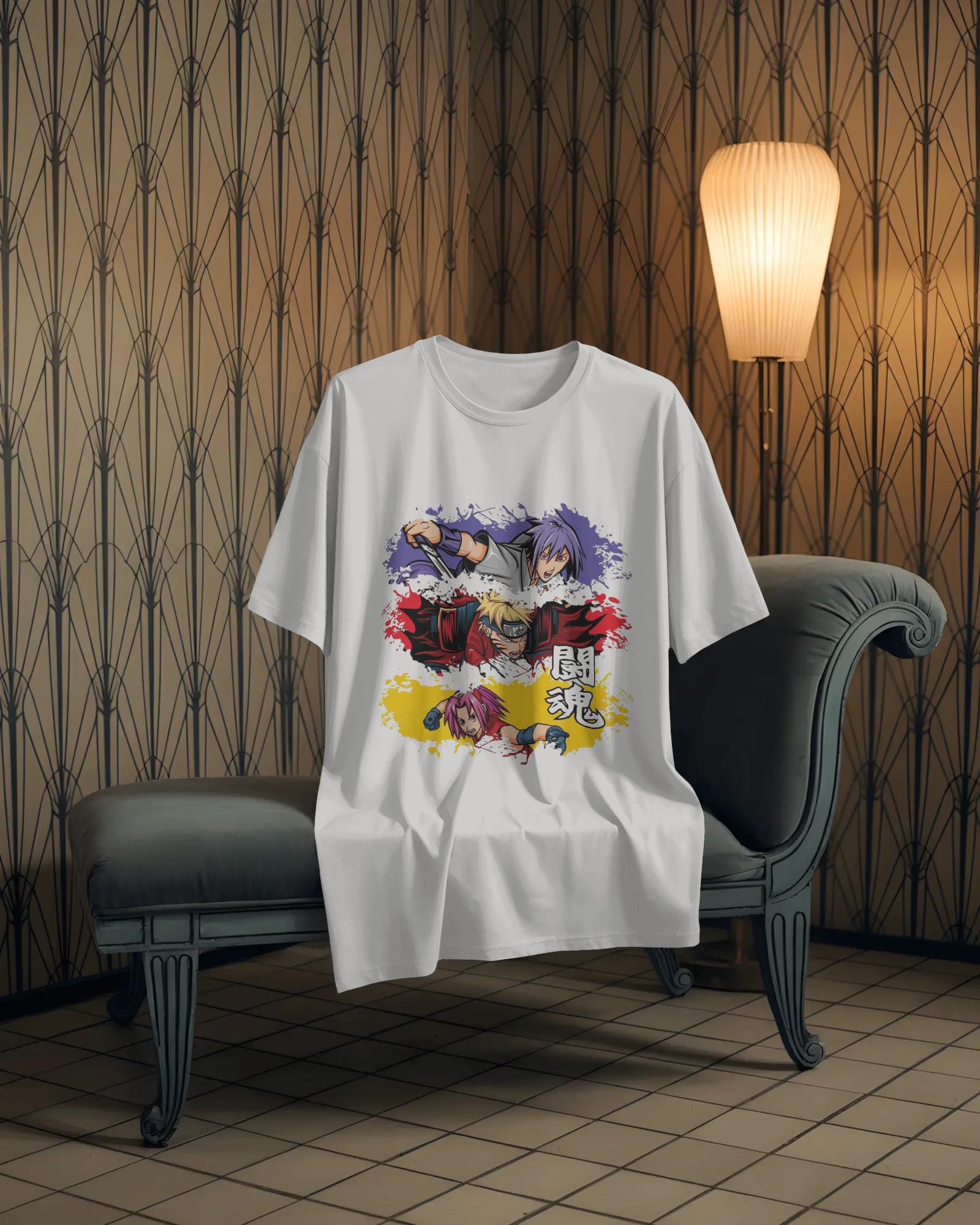 The Shinobi Trio Anime Men's Oversized Classic T-Shirt | Teeyatra